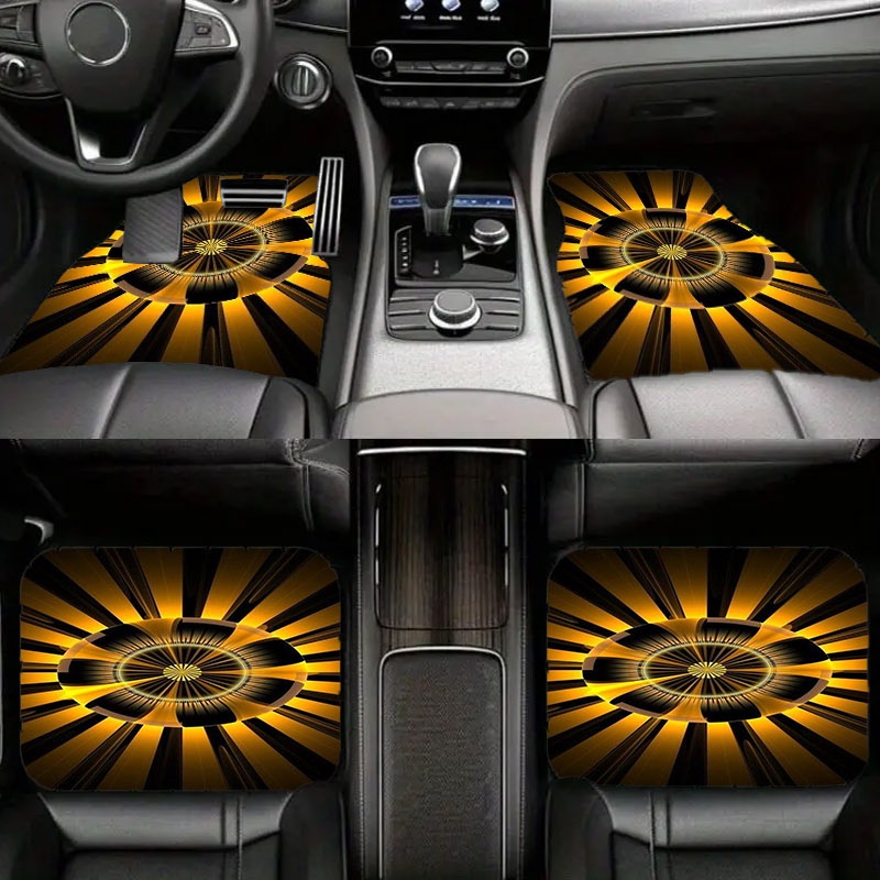 Interior Design Visualizer - 5pcs Polyester Car Floor Mats |