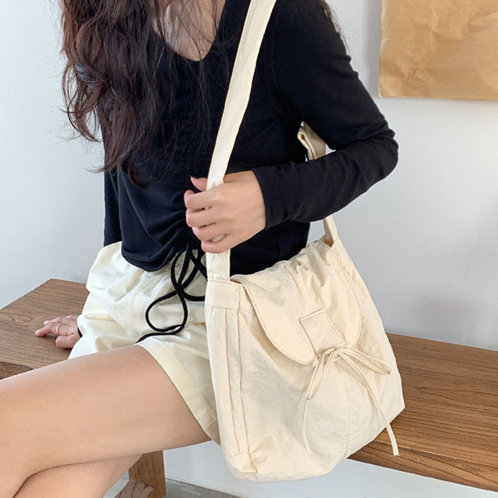 Korean Style Flap Nylon Bow Cr - Interior Design Style review and price