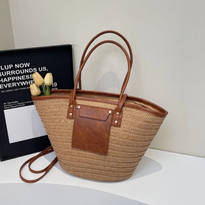 Woven Shoulder Bag Straw Baske - Interior Design Style review and price