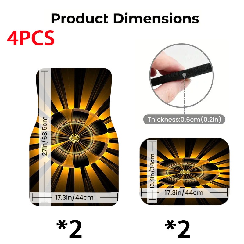 5pcs Polyester Car Floor Mats  - Interior Design Visualizer review and price