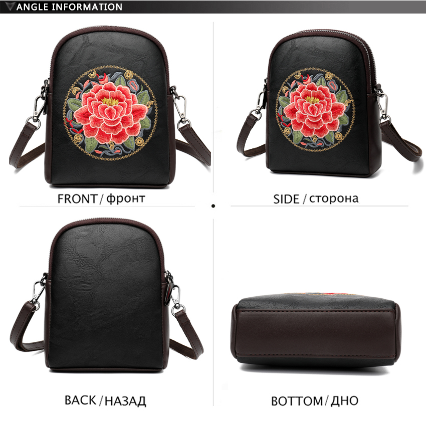 Retro Phone Pocket Women Shoul - Interior Design Style review and price